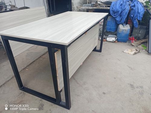 辦公桌長方桌辦公桌餐飲桌鋼木家具桌椅加厚加固方桌辦公室桌椅